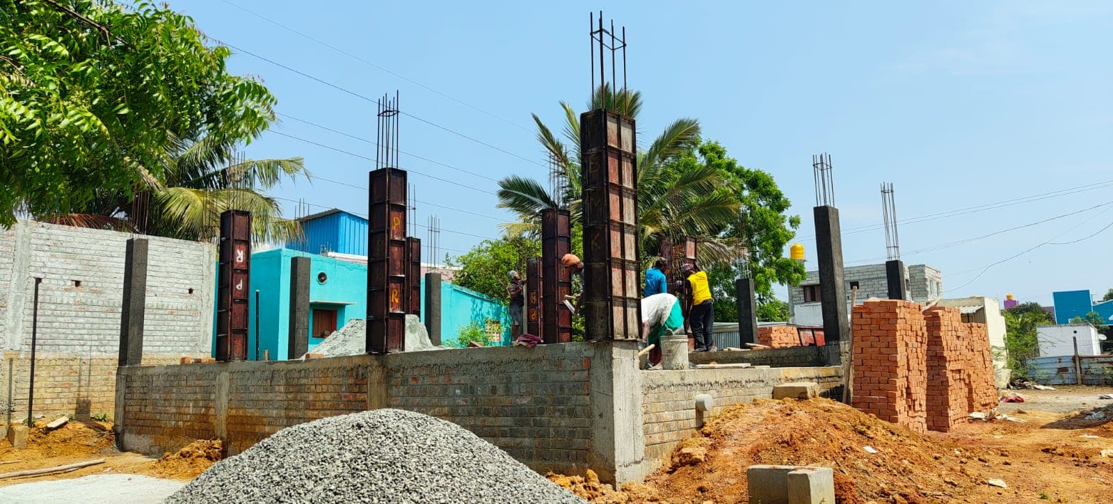 Ongoing Building Column and Beam Works